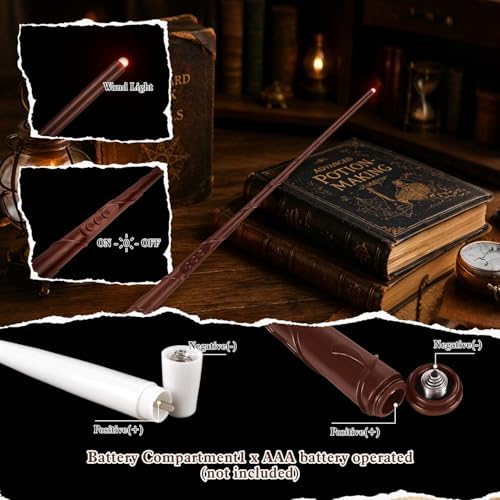 36 Pcs Halloween LED Magic Hanging Floating Candles, Taper Flickering Flameless with 2 Magic Wands - Candle Set for Halloween, Christmas, Weddings, Birthdays & Fantasy Ambiance... - Image 5