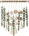 Artificial Eucalyptus Wall Decor Fake Greenery Leaves Stems Wall Hanging Plants on 16.5 inch Wooden Stick Boho Rustic Farmhouse Decor for Bedroom Kitchen Dining Room Bathroom by GIAUMA