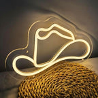 Cowboy Hat Neon Sign Led Neon Lights Sign for Wall Decor, Western Wall Art Cowgirl Neon Sign for Game Room, Bedroom, Bar, Man Cave - Gifts for Rodeo Enthusiast, Birthday, Christmas - Image 3