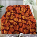 Fall Leaf Blanket, Autumn Leaves Fleece Throw Blanket King Size for Couch Bed Sofa, Seasonal Blankets and Throws, Decor & Gifts, Super Soft Plush Flannel Blanket, 108x90 by Unknown