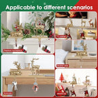 Christmas Stocking Holders for Mantle 2 Reindeer Stocking Hangers - Image 7