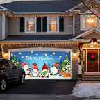Garage Door Christmas Cover 7x16FT: Garage Christmas Decorations with Bar Magnets & Ropes, Holiday Garage Door Banner Decorative Xmas for Indoor Outdoor [Include Installation Instructions] - Image 2