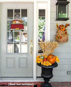 Interchangeable Welcome Sign for Front Door Red Farmhouse Truck Decor Hanging Sign with 11 Interchangeable Seasonal and Holiday Decor Signs 12x14 in. (Country Rustic) - Image 4