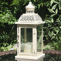 Lantern Decorative Indoor&Outdoor, 14.4'' Large Metal Candle Lanterns, Vintage Hanging Candle Holders Farmhouse Shelf Wedding Front Porch Patio Decor, Christmas Halloween Decorations for Home by DECORKEY