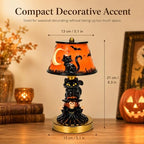 Halloween Table Lamp for Indoor Decorations (Black Cat Witch) - Image 6
