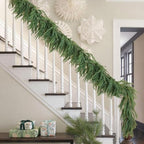 Artificial Norfolk Pine Garland, Realistic Christmas Greenery Garland for Mantle, Staircase, Banister, Fireplace, Wall, Door, Table, Indoor & Outdoor Holiday Winter Decortions (12 Ft) - Image 5