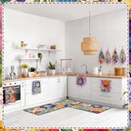 VitalCozy 10 Pcs Boho Floral Kitchen Decor Set Kitchen Towels - Image 6