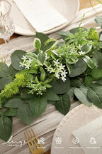 Ling's moment Green Artificial Flower Garland Wedding Arch 6 FT - Image 3