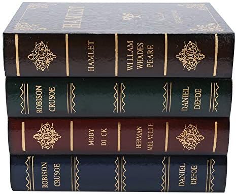 Wooden Book Shaped Boxes Vintage Decorative Book Storage Box Antique Book Decorations Home Decoration Props Office Bookcase Ornaments Jewelry Storage Case by LIYJTK