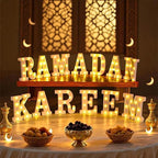 Aurelema Sukkot Large LED Letter Sign LED Lights, Ramadan Kareem, 8.27 Inches - Image 2