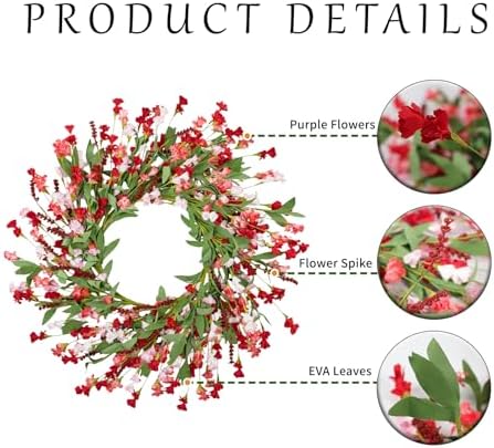 Artgar Front Door Wreath 24 Inch Spring/Summer Wreaths for Front Door - Image 2