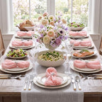 Mixweer 100 Pcs Gauze Cheesecloth Napkins 19.7 x 19.7 Inch, Dusty Pink - Image 4