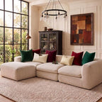 JUSPURBET 28x28 Euro Velvet Throw Pillow Covers Set of 2,Burgundy - Image 4