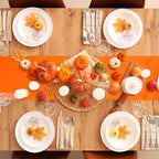 Bencailor 24 Pcs Orange Satin Table Runners Bulk, 12 x 108 Inch - Image 4