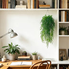 dallisten 4Pcs Fake Hanging Fern Plants for Outdoors, UV Resistant Artificial Ferns Greenery Vines Faux Trailing Plants for Indoor Wall Porch Wedding Boho Home Garden Decor(4PCS Green Ferns) - Image 6