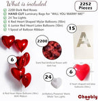 Will You Marry Me? Luminary Bags with LED Tea Light Candles, Balloons, and Rose Petals – Romantic Decorations for Proposals, Anniversaries, and Special Moments - Image 4