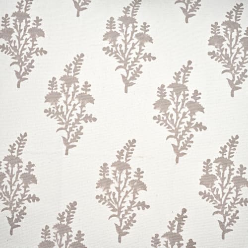 Ridhi Block Print Quiet Earth Cotton Pillow Cover 20" x 20" (Set of 2) - Image 6