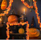 Tuanse 12 Pack Fall Decoration for Home Halloween Garland with Lights Maple - Image 6