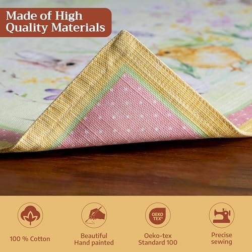 Maison d' Hermine Placemats Set of 4 Reusable 100% Cotton (13"x19") - Image 3
