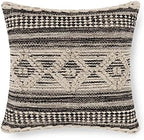· REDEARTH · Textured Handwoven Throw Pillow Cases - Diamond Virgule Black - Image 3