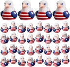 Soulchen 100 Pcs Mini Patriotic Eagle Duck Figurine Bulk by Soulchen