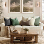 MIULEE Sage Plaid Decorative Throw Pillow Covers 20x20 Set of 2 - Image 4