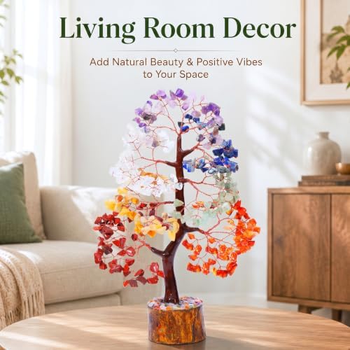 Crocon® 7 Chakhra Crystals Tree, 10-12 Inch Birthday Gifts for Women & Men - Image 7