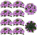 BLOSMON Flower Balls Wedding Rose Centerpieces: 10 Pcs Lilac Fake Flowers Lilac Kissing Balls Decor Lilac Artificial Floral Arrangements Flower Bouquet of Roses Home Party Table DIY Decorations by Blosmon
