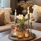 Rustic Cast Iron Taper Candle Holder - Set of 3 Vintage Candle Stands - Image 5