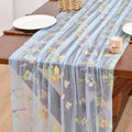Butterfly Floral Table Runner Flowers Tea Garden Party Picnic Table Decor by Joanlody