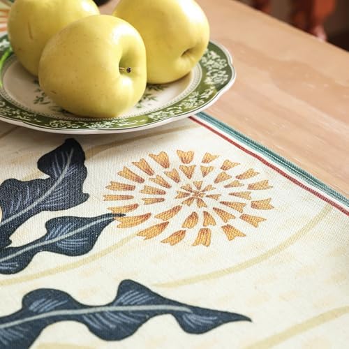 bilin gaier Designer French Linen Small Table Runner,63"x12"-Tijuana - Image 4