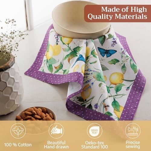 Maison d' Hermine Cloth Napkins Set of 4 Reusable 100% Cotton (18" x 18") - Image 3
