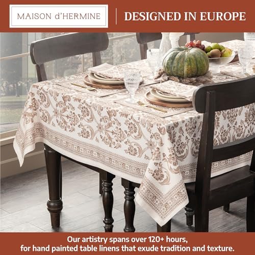 Maison d' Hermine Table Cloth Rectangle Table Reusable 100% Cotton 70"x90" - Image 2
