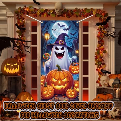 Preboun 6 Pcs Fall Door Cover Decoration Halloween Party Decor - Image 3