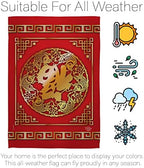 Chinese New Year Luck Arrive Tapestry Indoor Banner Room Wall Art Patio Porch Lawn Garden Flag Outdoor Yard Signs Lunar New Year Gifts Chinese Decorations Made in USA - Image 5