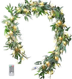 Enchanting Decor: Pair of Flexible Rustic Willow Garlands Adorned with 33 Feet Starry String Lights (USB Operated) by FiveSeasonStuff Floral by FiveSeasonStuff