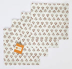 TARAN LIVING Cotton Cloth Napkins Natural Reusable Fall Dinner Napkins Reusable Machine Washable Fabric for Events, Gift, Home Decor - 18"x18" - Set of 12 (Brown Floral (Pack of 12), 18x18 Inchs) - Image 4
