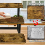 Lilybud--lily 3 Tier Cupcake Stand, Wooden Risers Display Stands Stepped Dessert Table Display Set with Metal Frame Tiered Tray Stand Serving Trays for Party Farmers Market Display - Image 4