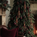 Amyhill 12 Pack Christmas Nutcracker Ornaments 5 Inch Rustic Wood Nutcracker Soldier Figurines with Velvet Bow and Hanging String Vintage Tree Decorations for Christmas Tree Mantle Holiday Decor - Image 4