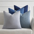 MIULEE Decorative Throw Pillow Covers 20x20 Inch Set of 4 Coastal Blue by MIULEE