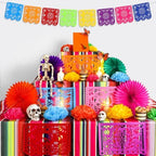 Newwiee 82 Pcs Day of the Dead Altar Decor Set, Marigold, Mixed Colors - Image 4