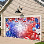 American 250th Birthday Garage Door Cover Decorations, 4th of July Photograph Backdrop America USA Banner 250th Anniversary Garage Door for Independence Day Patriotic Party Outdoor Decor Banners (H) - Image 2