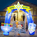 8FT Hanukkah Inflatable Arch Outdoor Decorations by DomKom
