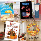CDLong Seasonal Garden Flags Set of 12, Double Sided 28 x 40 Inch Yard Flag - Image 7