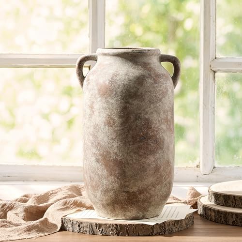 Vanselia Ceramic Flower Vase Home Table Decor Living Room Farmhouse 12 in - Image 3