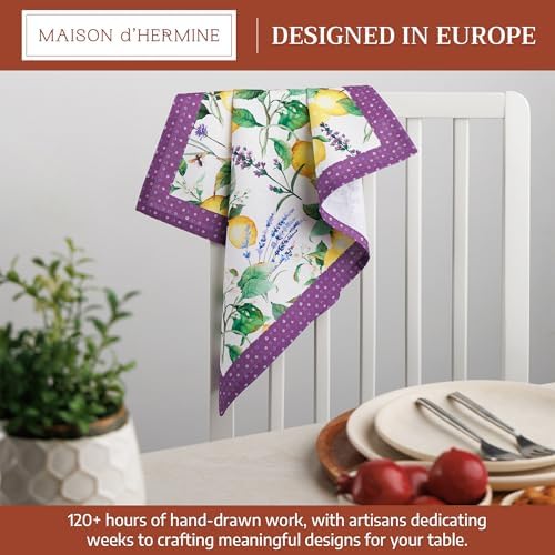Maison d' Hermine Cloth Napkins Set of 4 Reusable 100% Cotton (18" x 18") - Image 2