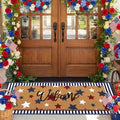 Tinideya 2 Pcs Doormat 17"x47" Mat 22"x56" Mat, 4th of July, Blue by Tinideya