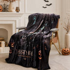 Halloween Blanket 50 x 60 in, Haunted Liberty Bell Design - Image 3