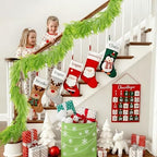 N&T NIETING 9FT Christmas Garland Norfolk Pine Garland Real Touch Artificial Christmas Lime Green Xmas Garland for Mantle,Table Holiday Fireplace Staircase Indoor Outdoor Christmas Decorations - Image 4