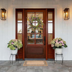 24 Inch Spring Summer Floral Wreath for Front Door, Artificial Colorful Flower Door Wreath with Lavender, Daisies, Eucalyptus & Willow Leaves, Farmhouse Decor for Indoor Outdoor Home, Window, Wedding - Image 3